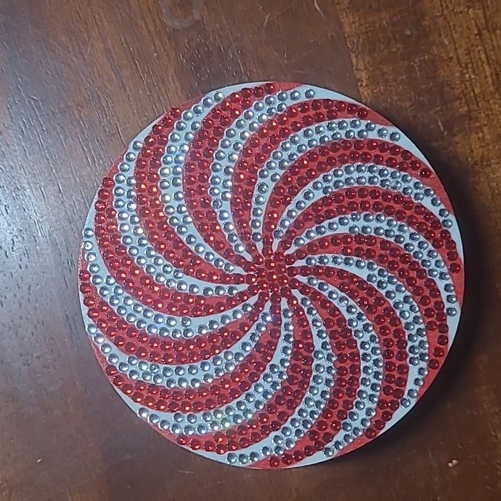 Rhinestone Christmas Coasters - Picture 9 of 14